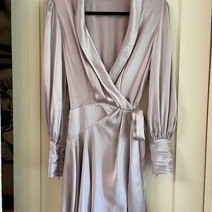 Zimmermann Silk Wrap V-neck Minidress